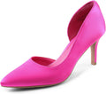 DREAM PAIRS Women's Dress High Heels Pumps Closed Pointed Toe Stiletto D'Orsay Shoes for Wedding Party MegaBDM