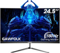 Gawfolk 24.5 Inch Gaming Monitor with AMD FreeSync, Flicker-Free, HDMI 2.0, DP 1.4, Ultra-Thin Frameless PC Monitor MegaBDM