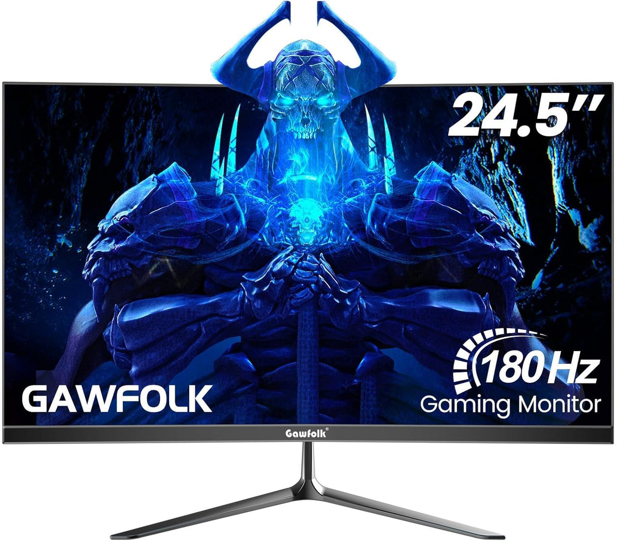 Gawfolk 24.5 Inch Gaming Monitor with AMD FreeSync, Flicker-Free, HDMI 2.0, DP 1.4, Ultra-Thin Frameless PC Monitor MegaBDM