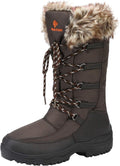 DREAM PAIRS Women's Warm Faux Fur Lined Mid-Calf Winter Snow Boots MegaBDM