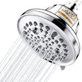5 in Filtered Shower Head with 7 Spray Modes | 15-stage filter cartridge, high-pressure spray, massage options, anti-clog nozzles, universal fitting, chrome MegaBDM
