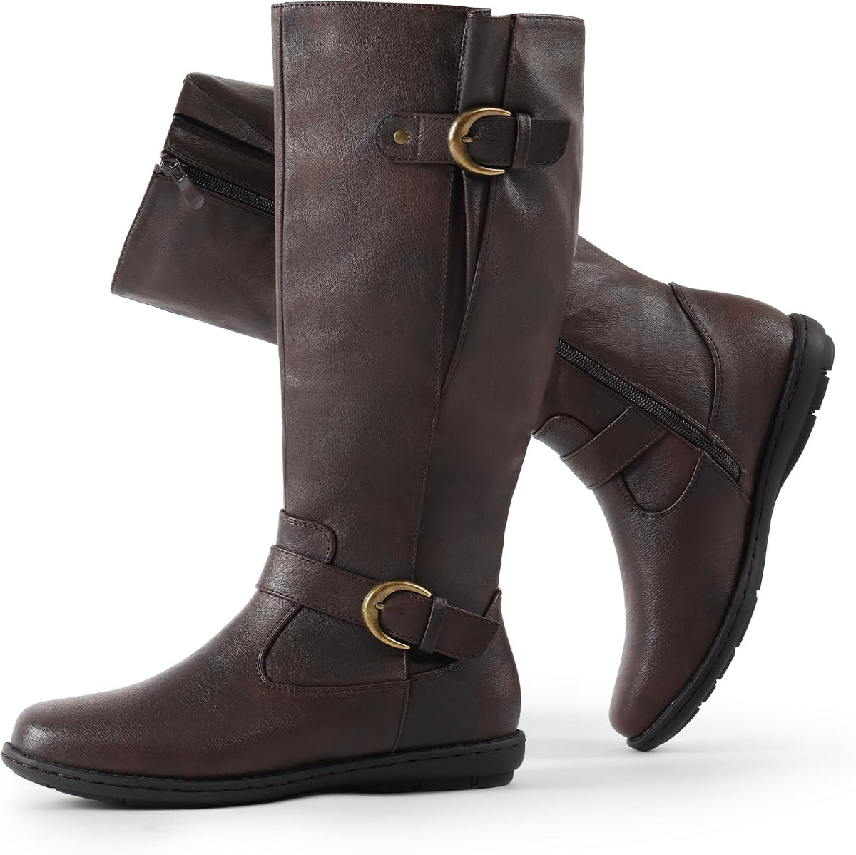 DREAM PAIRS Women's Wide Calf Knee High Faux Fur-Lined Winter Fashion Boots MegaBDM