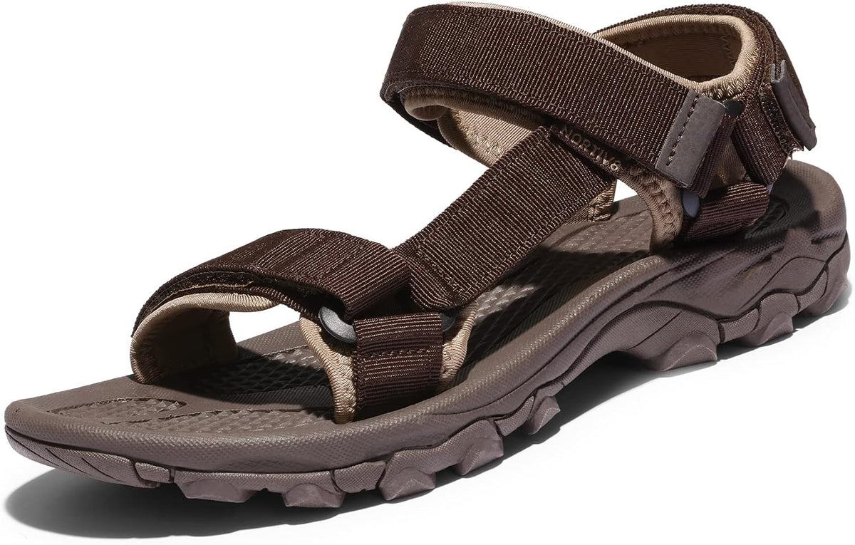 NORTIV 8 Men's Sandals Hiking Sports Lightweight Summer Water Arch Support River Open Toe Athletic Trail Outdoor Walking Sandals MegaBDM