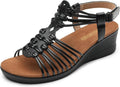 DREAM PAIRS Women's Strappy Wedges Open Toe Ankle Strap Sandals Comfort Dress Shoes MegaBDM