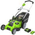 40V 20" Cordless Battery Dual Blade Push Lawn Mower: 4.0 Ah and 2.0 Ah Batteries and Charger, LM2004 MegaBDM