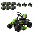 RENEWED 80V 42" Cordless Battery CrossoverT Riding Lawn Mower, (6) 5.0Ah Batteries and (3) Dual-Port Turbo Chargers, CRT4281 MegaBDM