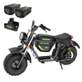 80V STEALTH Series Electric Mini-Bike: (2) 8.0 Ah Batteries and Dual-Port Rapid Charger MegaBDM