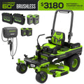 60V 54" MaximusZ Zero Turn Riding Mower: (2) 20.0 Ah (2) 8.0 Ah and (2) 4.0 Ah Batteries and 1.5kW Charger, MZ5461 MegaBDM
