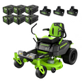 RENEWED 80V 42" Cordless Battery CrossoverZ Zero Turn Lawn Mower, (6) 5.0Ah Batteries and Chargers, CRZ4281 MegaBDM