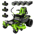 80V 42" Cordless Battery CrossoverZ Zero Turn Lawn Mower, (4) 5Ah Batteries and (3) Dual-Port Chargers, CRZ4282 MegaBDM