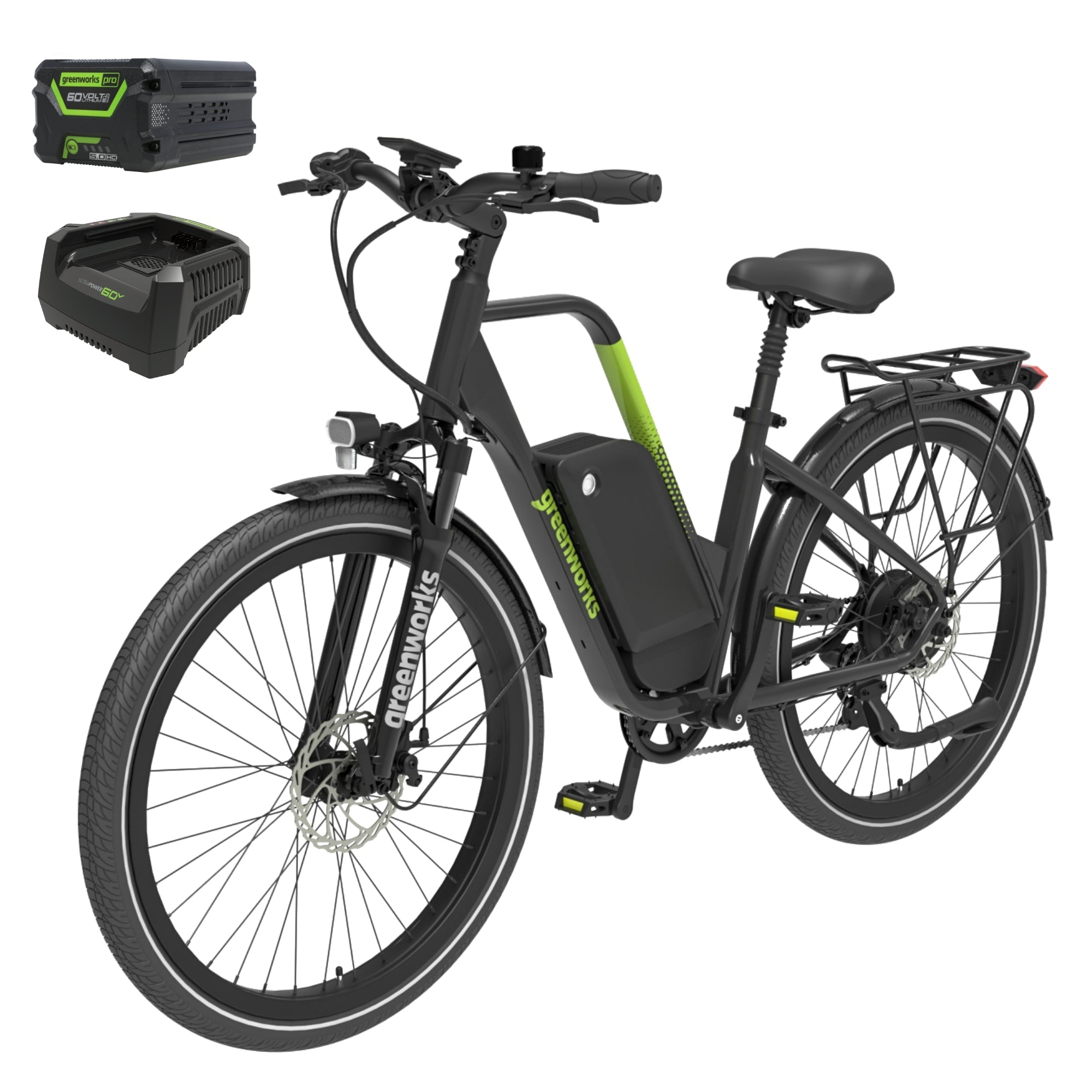 60V VENTURE Series 27.5" Electric Commuter Bike, 5Ah Battery and Charger MegaBDM