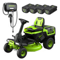 80V 30" CrossoverT Riding Lawn Tractor : (4) 6.0 Ah Batteries and 600-Watt Charger, CRT3081 MegaBDM
