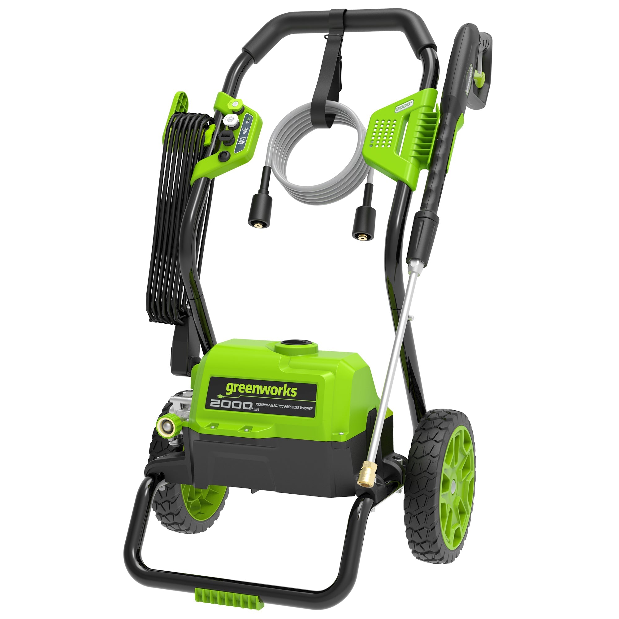 2000 PSI 1.1 GPM Cold Water Electric Pressure Washer (Black Frame) MegaBDM