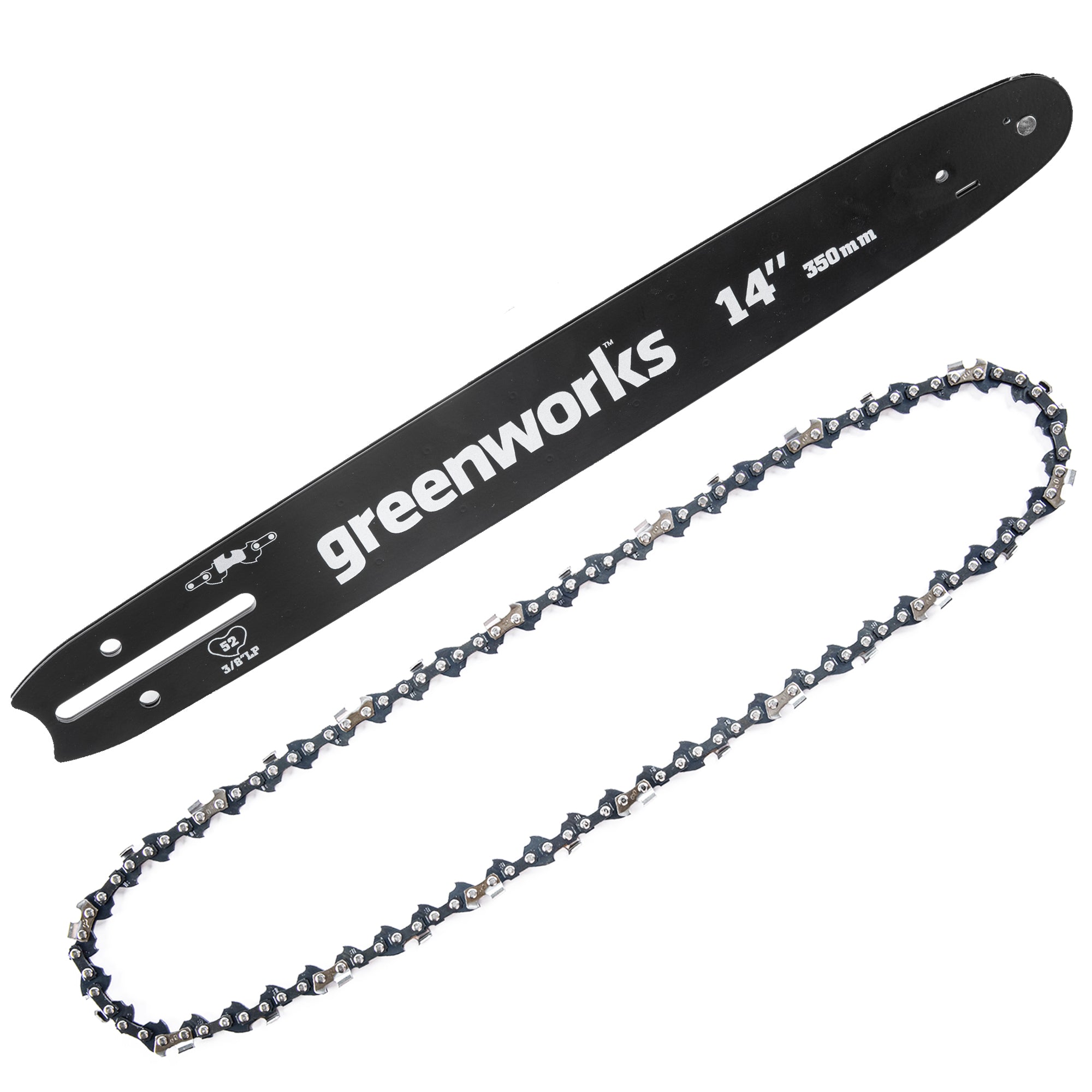 14-Inch Replacement Chainsaw Bar and Chain Combo w/ 3/8" Pitch, .050" Chain Gauge & 56DL MegaBDM