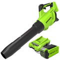 40V 500 CFM Cordless Battery Leaf Blower: 2.5 Ah Battery and Charger MegaBDM