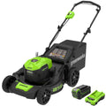 40V 21" Cordless Battery Brushless Push Lawn Mower: 5.0 Ah USB Battery and Charger, LM2104 MegaBDM