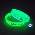 Running Printing Luminous Silicone Fashion Lettering Fluorescent Rubber Wrist Strap Bracelet MegaBDM