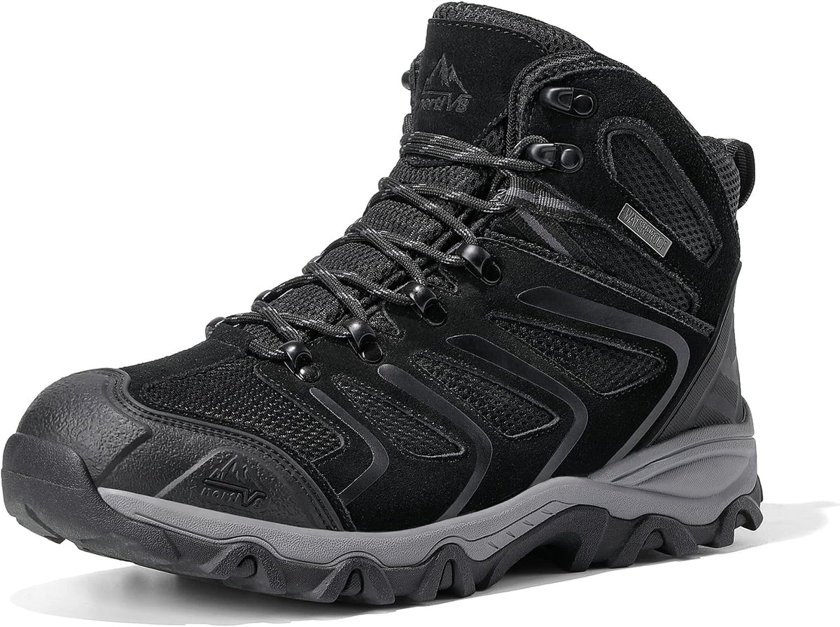 NORTIV 8 Men's Ankle High Waterproof Hiking Boots Outdoor Lightweight Shoes Backpacking Trekking Trails ARMADILLO MegaBDM