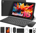 Whitedeer Android 16 Tablet 10 inch, 24GB RAM 1TB TF Android Tablet with Face Unlock, 6000mAh Battery, New Desktop Layout, 5MP+8MP Camera, Preinstalled Apps, WiFi 6, Bluetooth 5.4, Black MegaBDM