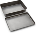 Morphy Richards Oven Tray and Roasting Tin Set, 15x10 & 15x11, Heavy Duty Carbon Steel | Non-Stick, Textured Base | Oven, Dishwasher & Freezer Safe | Ideal for Family Roasts | 849003 MegaBDM