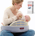 momcozy Innovative Safety Fence Nursing Pillow - Firm & Springy Memory Foam - Stable, Ergonomic Support & Comfort - Wider Breastfeeding Cushion, Adjustable, Removable Cover, Baby Safety Certified MegaBDM