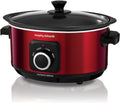 Morphy Richards Slow Cooker Sear and Stew 460014 3.5L Red Slowcooker MegaBDM