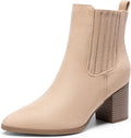 DREAM PAIRS Women's Ankle Boots Pointed Toe Chunky Block Heel Ankle Bootie Fall Short Booties Shoes MegaBDM