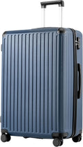 COOLIFE 28 Inch Large Suitcase – Hardshell Trolley Lightweight ABS+PC Luggage with 360° Silent Wheels & TSA Lock, Telescopic Handle for Business Trip,Long Haul Travel & Family Holidays,Dark Blue MegaBDM