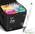 Ohuhu Alcohol Markers 120 Chisel & Fine Art Set for Drawing Sketching | Dual Tips Easy Blending & No Smudging Quick-Dry for Illustration Calligraphy Anime Manga Highlighting Underlining - Oahu MegaBDM
