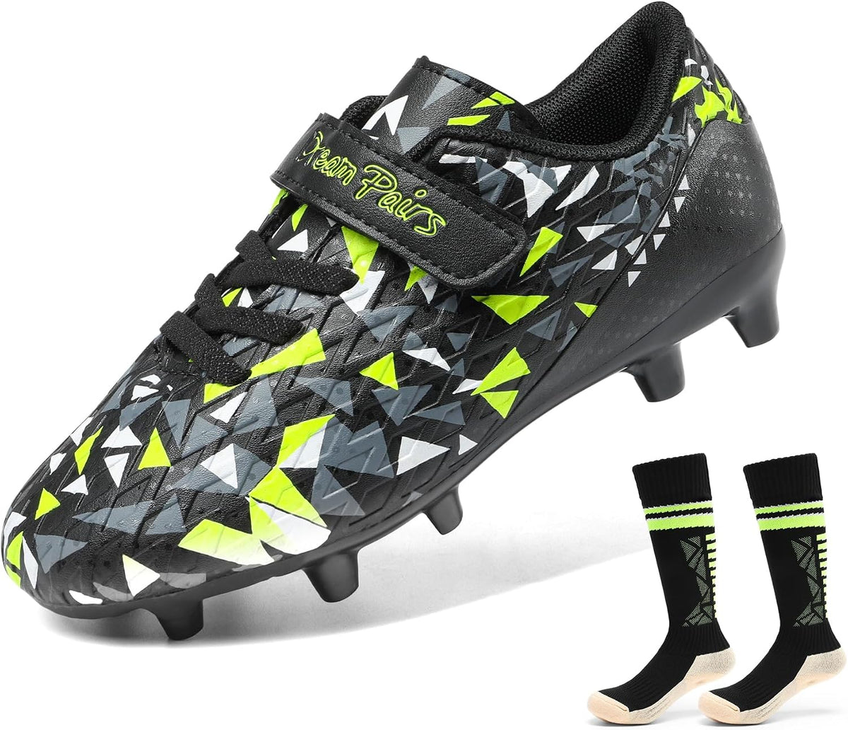 DREAM PAIRS Boys Football Boots Shoes Kids Girls Soccer Athletics Sport Shoes Teenager Indoor Outdoor Sneakers for Unisex MegaBDM