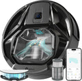 Lefant M320 Robot Vacuum Cleaner with Mop, 6000Pa Ultra Strong Suction, 7.9cm Thin 28cm DIA, 210 Minutes of Constant Vacuuming, Alexa Voice Control, Carpet Detection, Ideal for Pet Hair, 2.4G Wi-Fi MegaBDM