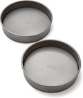 Morphy Richards 8" Loose Base Shallow Cake Tin Set - Non-Stick Carbon Steel Sandwich Pan for Victoria Sponge, Cheesecake & Layered Cakes, 849007 MegaBDM