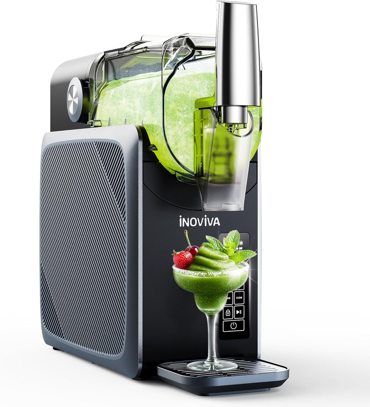 Slushie Machine for Home, 2.0L Frozen Drink Machine – No Ice Needed, 5 Preset Programmes, Self-Cleaning, Makes Slush, Milkshakes, Frozen Cocktails, Frappés & More MegaBDM