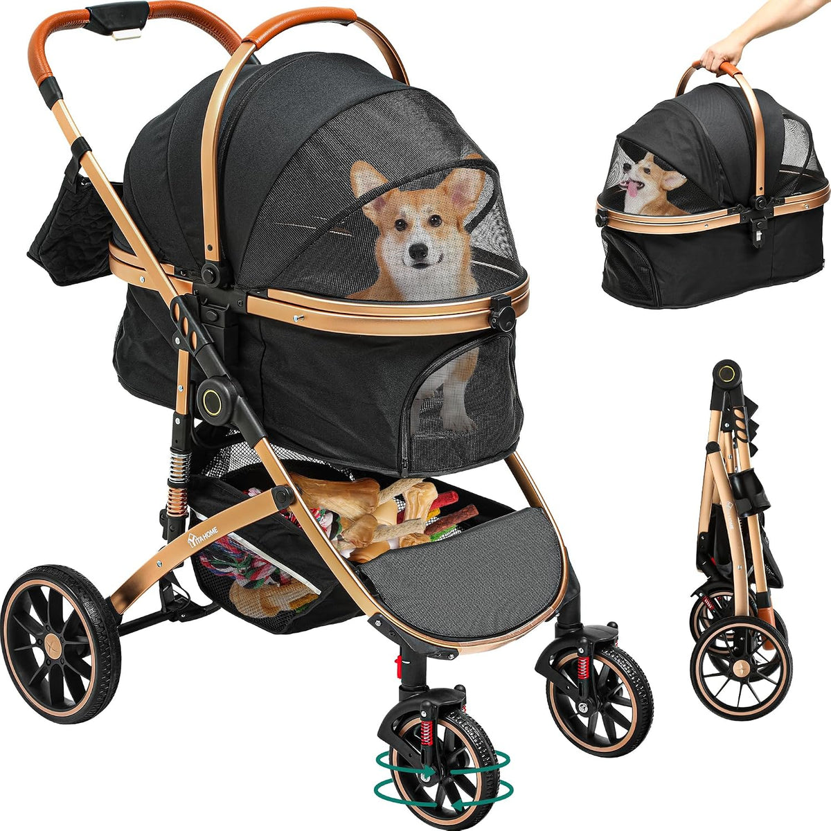 YITAHOME Pet Stroller 3-in-1 MegaBDM