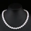 Female Perfect Circle Micro Flaw Strong Light Pearls Gift For Necklace - 12mm White MegaBDM