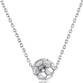Men's Three-dimensional Basketball Sports Ball Trend Necklaces - New Women's White K MegaBDM