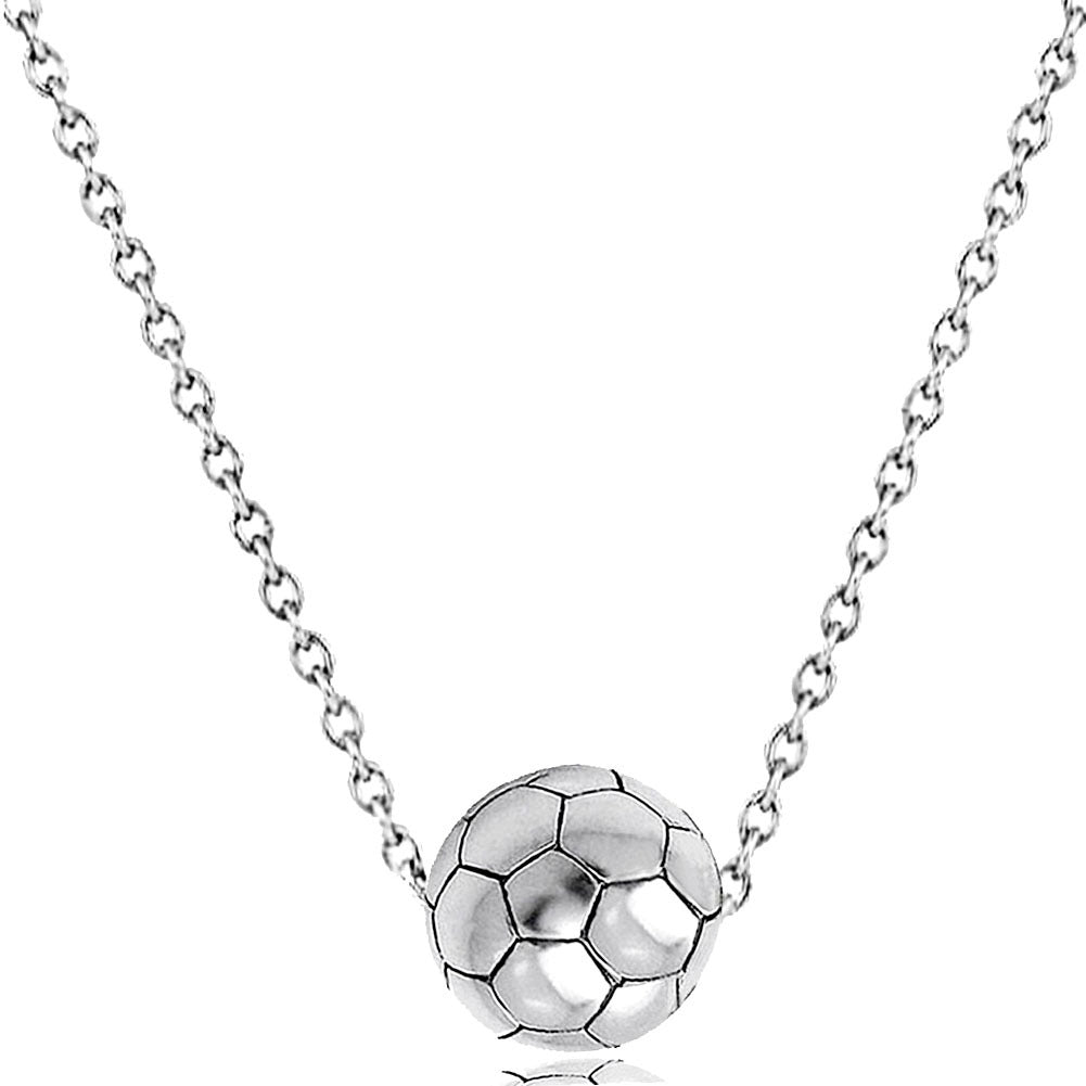 Men's Three-dimensional Basketball Sports Ball Trend Necklaces - New Women's White K MegaBDM
