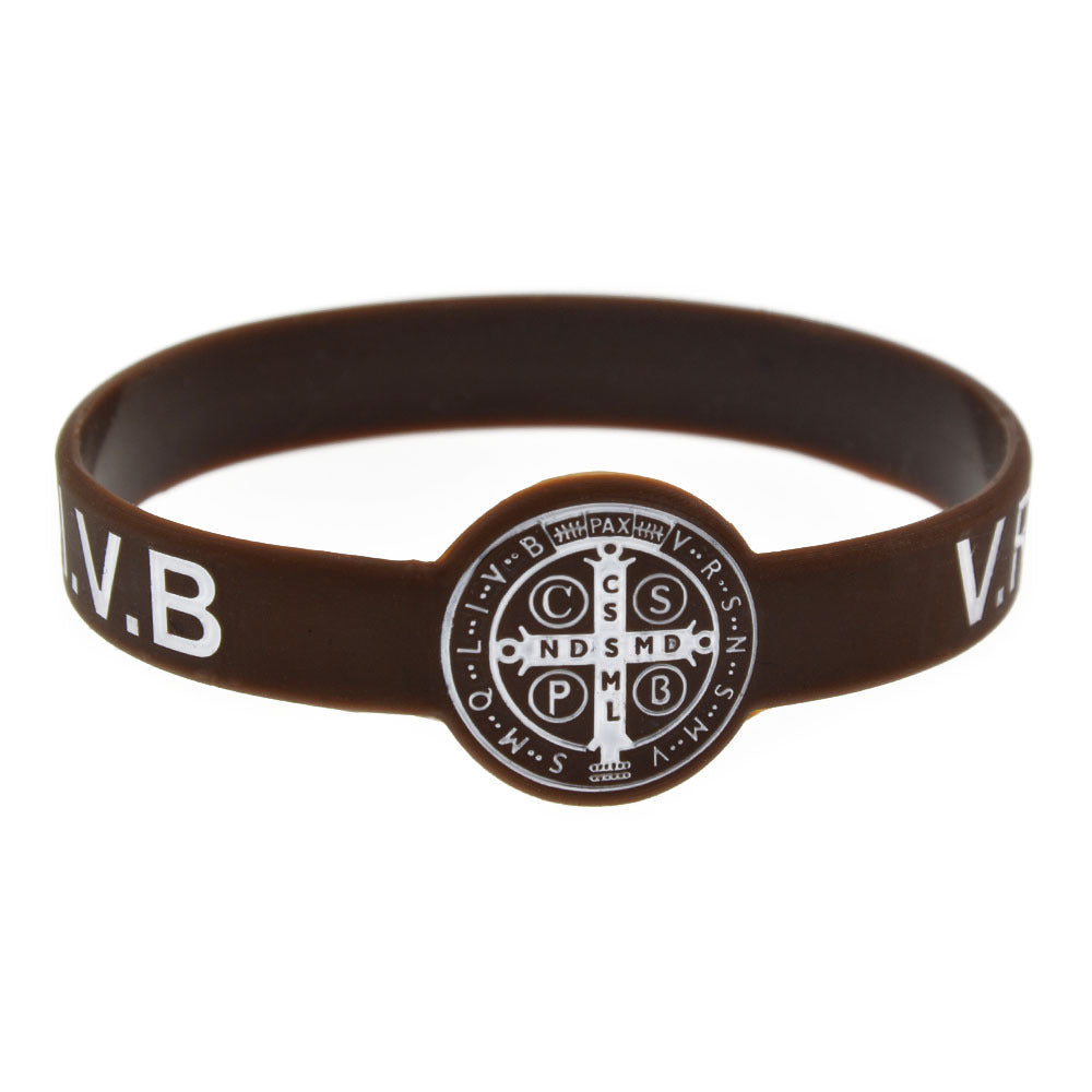 Women's & Men's Silicone Sports Wristband Inspirational Fashion Rubber Bracelet - Brown MegaBDM