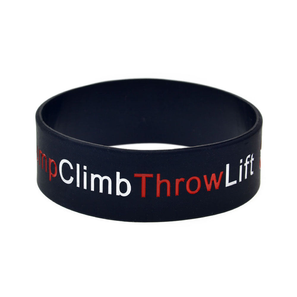 Silicone Hand Strap Fitness Sports Inch Rings - Black MegaBDM