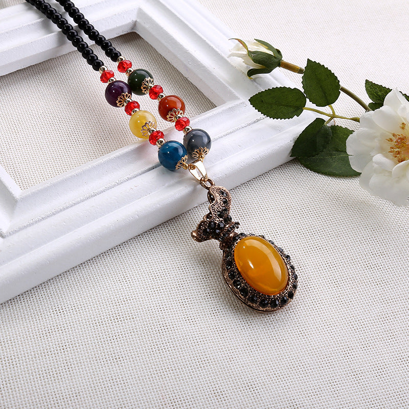 Casual Bohemian Ethnic Style Vintage Clothing Necklace - 1 MegaBDM
