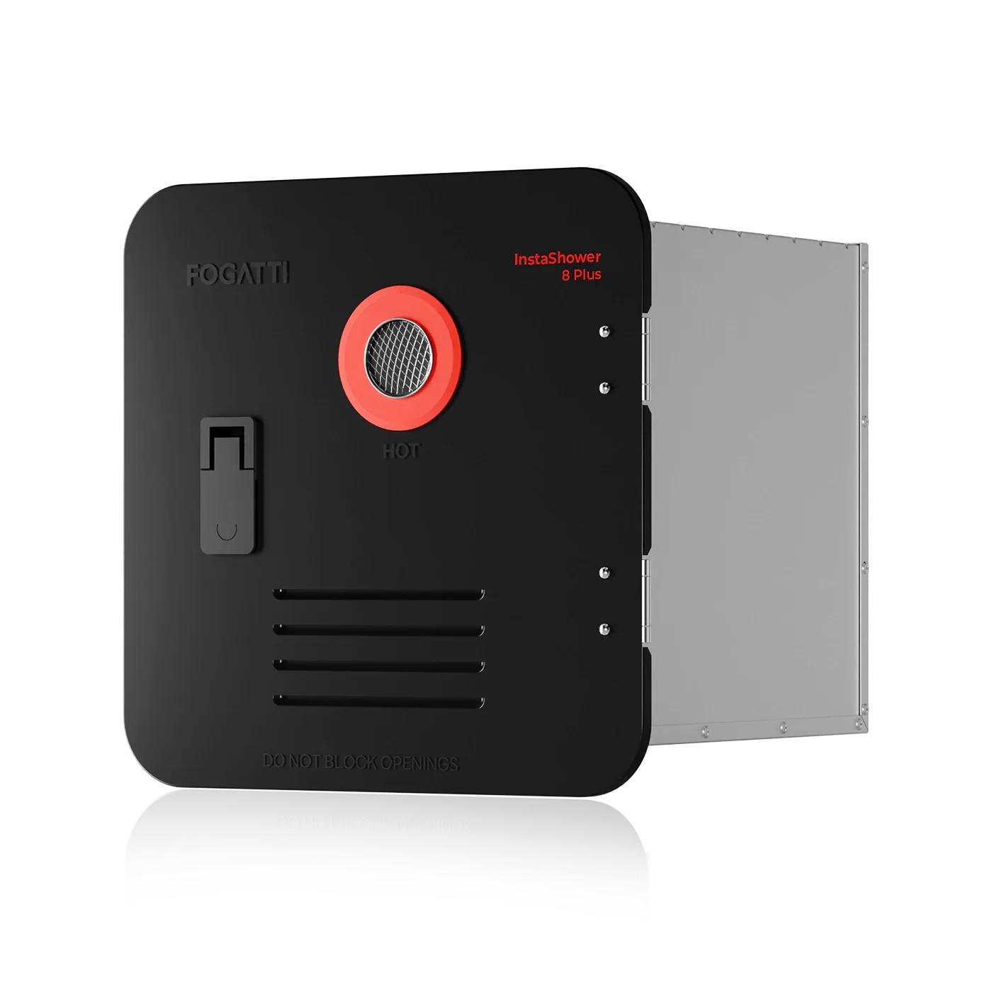 Fogatti InstaShower 8 Plus, 55,000 BTU RV Tankless Water Heater with Door | 2.9 GPM MegaBDM