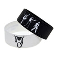 Attractive Silicone Jackson Hand Strap Wide Bracelets MegaBDM