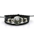 Men's Leather National Flag Time Stone Western Bracelet - ABXL369-9 MegaBDM