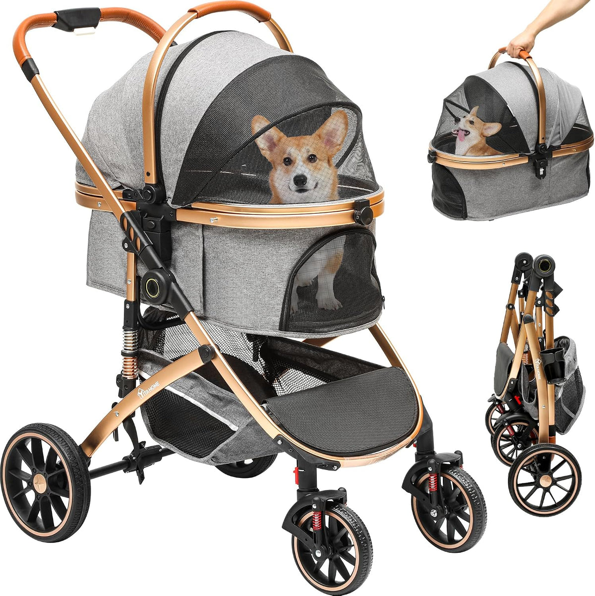 YITAHOME Pet Stroller 3-in-1 MegaBDM