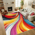Large Area Rugs for Living Room 200 x 300 cm - Machine Washable Extra Large Rug, Non-Slip Soft Indoor Carpet for Bedroom Dining Room, Modern Abstract Rug, Low Pile Floor Mat for Home Decor MegaBDM