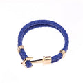 Men's Creative Fashion Boat Anchor Leather Cord Couple Bracelets MegaBDM