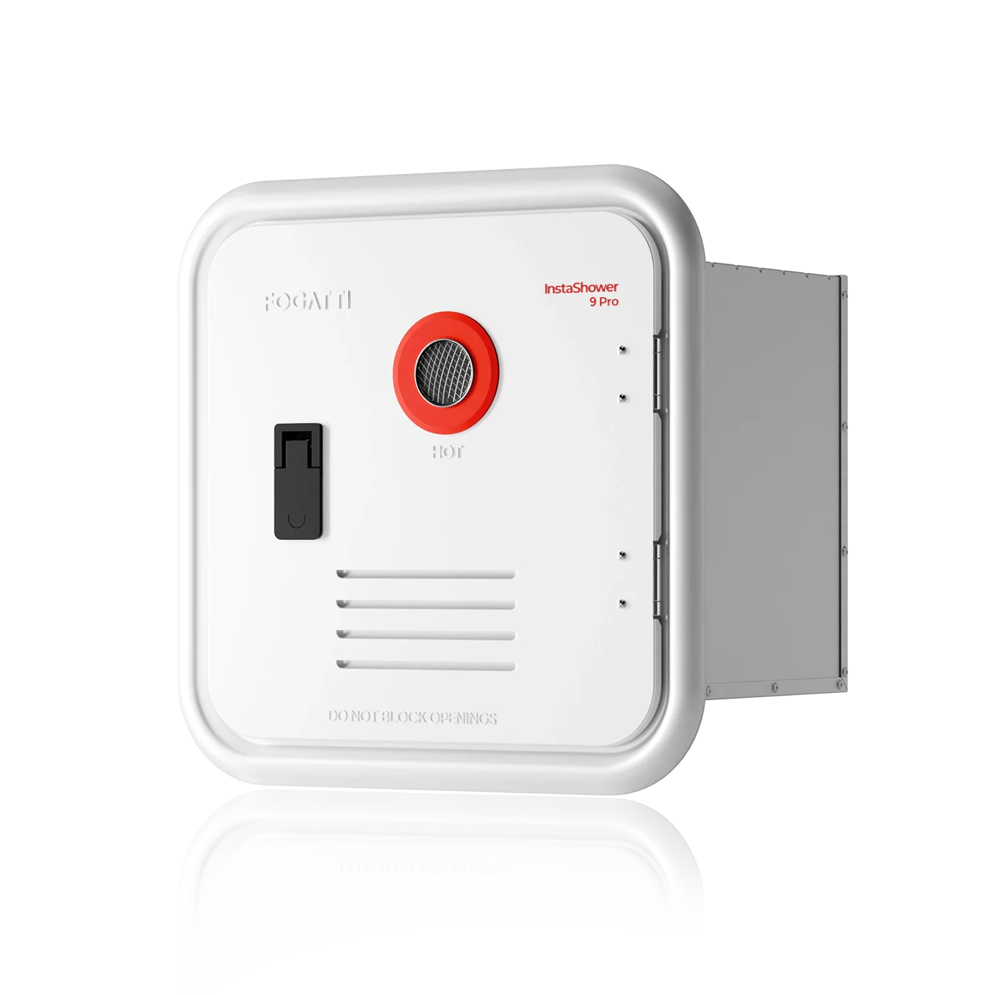 Fogatti InstaShower 9 Pro, 66,000 BTU RV Tankless Water Heater with Door & Mixing Tank | Gen 3 | 3.6 GPM MegaBDM
