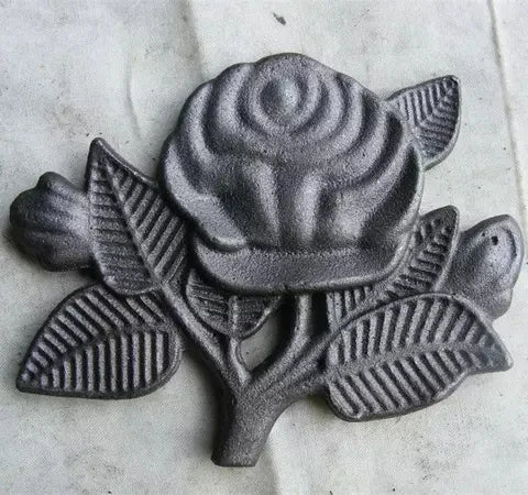 130x97mm Wrought Iron Universal Elements Cast Iron Flower Panels for Gate Fence Railing Handrail