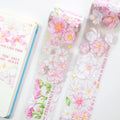 Custom Diy Scrapbook UV Printing Flower Masking Tape Customizable Waterproof PET Tapes
