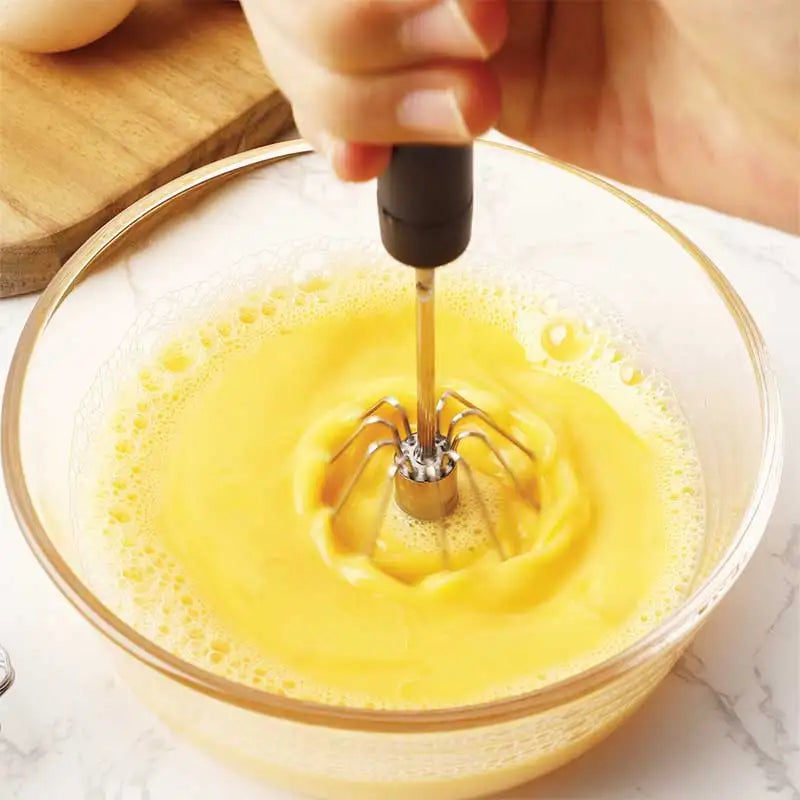 New Spherical Mixer Hand Held Best Selling Whisk Manual Spring Rotary Stainless Steel Egg Beater